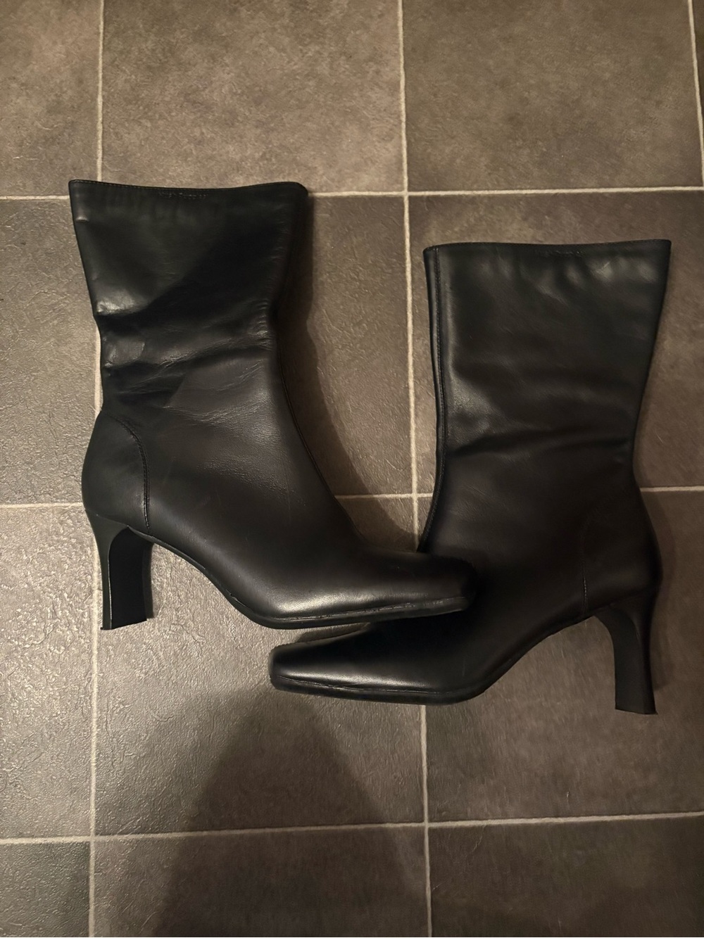 Hush puppies leather boots 10